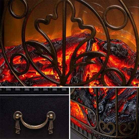 Каминокомплект Хорошие Камины Юпитер с очагом Royal Flame Majestic FX Black мрамор