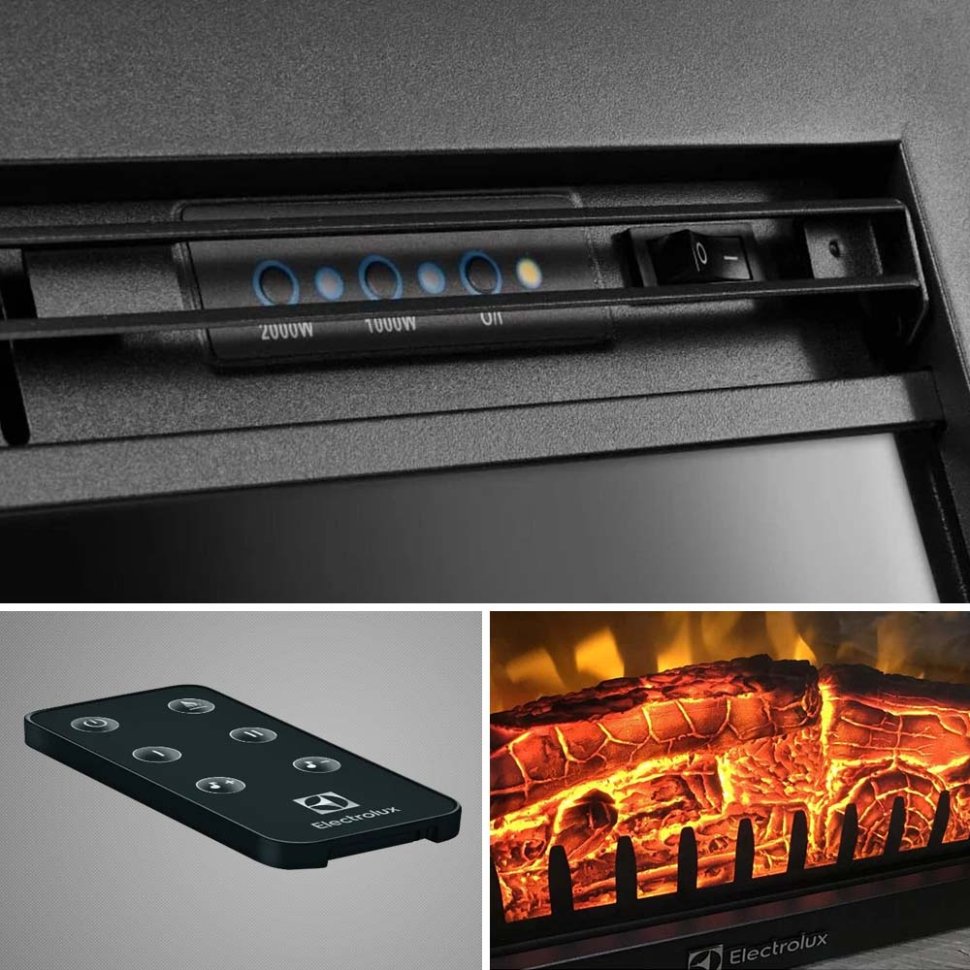 Каминокомплект Хорошие Камины Юпитер с очагом Electrolux EFP/P-2520LS сосна