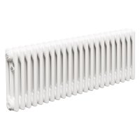Стальной трубчатый радиатор Теплофорт ТР3037 22 секций боковое подключение 3/4 белый глянец