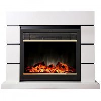 Каминокомплект Interflame Норд с очагом Jupiter FX M Brass белый