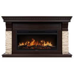 Каминокомплект Electrolux EFP/P-3620LS портал Michigan 42/40/36 камень молочный/шпон темный